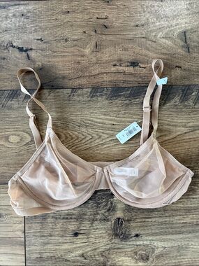 NWT GapBody Sheer Underwire Bra - Nude Blush